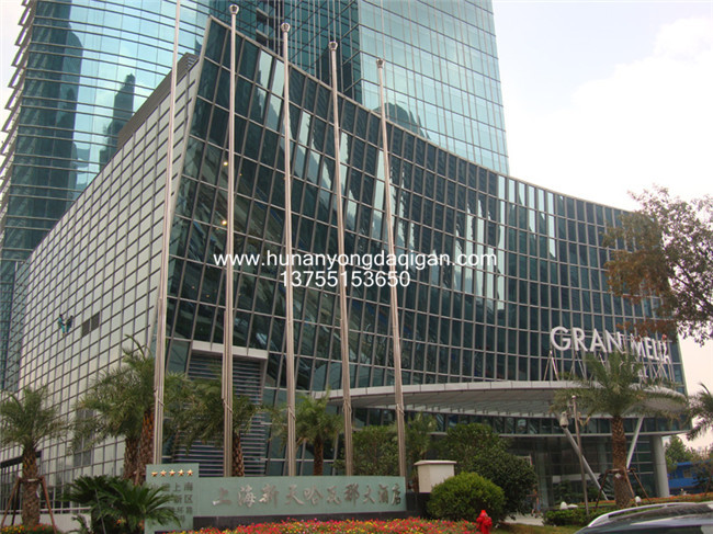 上海新天哈瓦那大酒店15米上口徑80mm,下口徑200mm 304 3.0mm